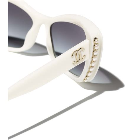 chanel sunglasses white logo|authentic chanel sunglasses.